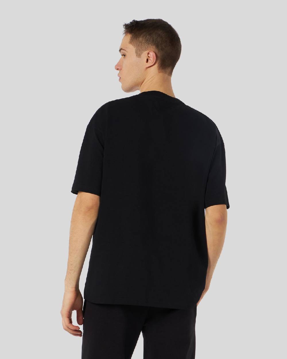 Phobia Archive T-SHIRT NERA CON FULMINI BICOLORE VIOLA E VERDE