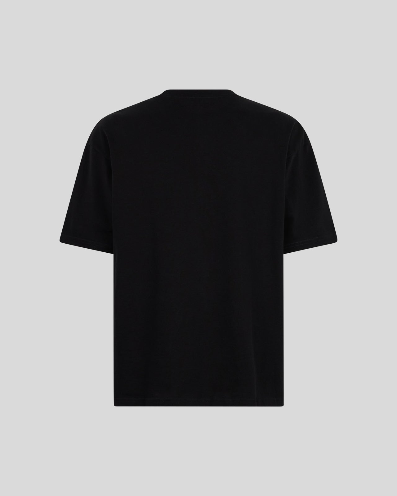 Phobia Archive T-SHIRT NERA CON FULMINI GRIGI RICAMATI