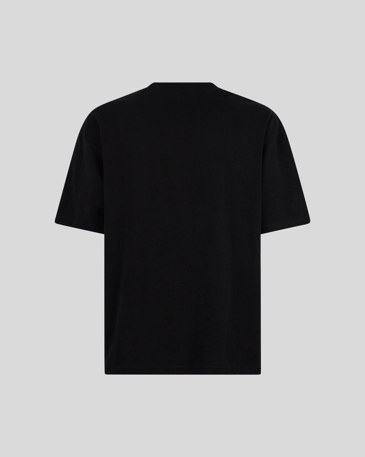 Phobia Archive T-SHIRT NERA CON FULMINI LATERALI AZZURRI