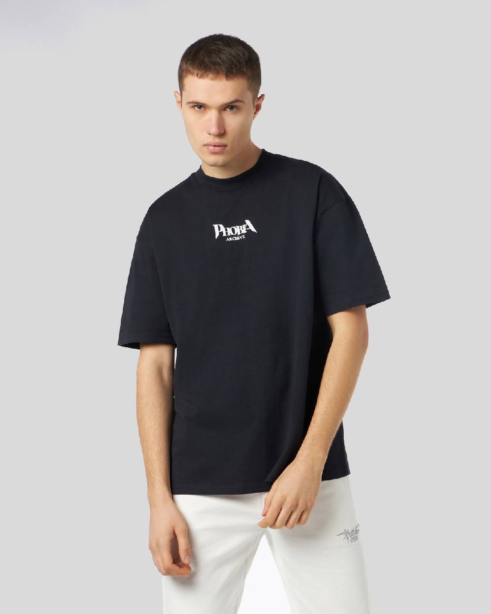 Phobia Archive T-SHIRT NERA CON GRAFICA BAT EYE VIOLA