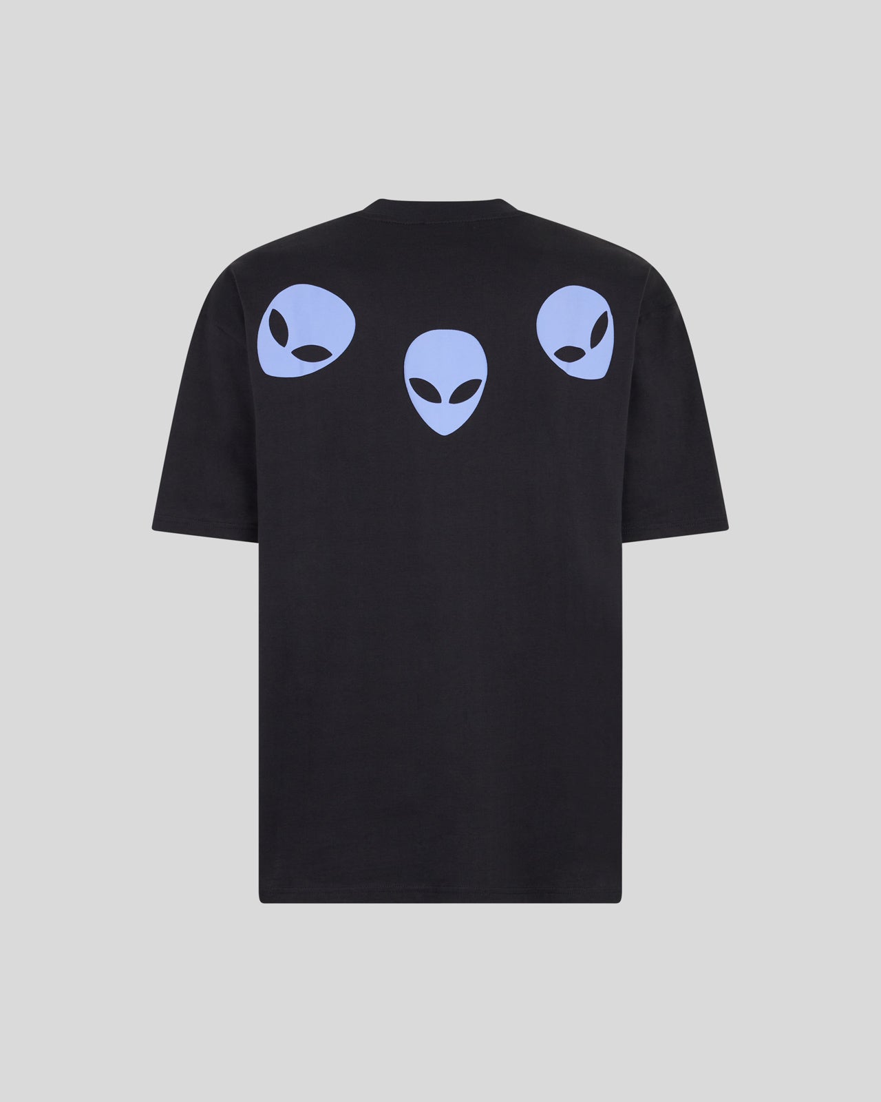 Phobia Archive T-SHIRT NERA CON GRAFICA TRIPLE ALIEN VIOLA