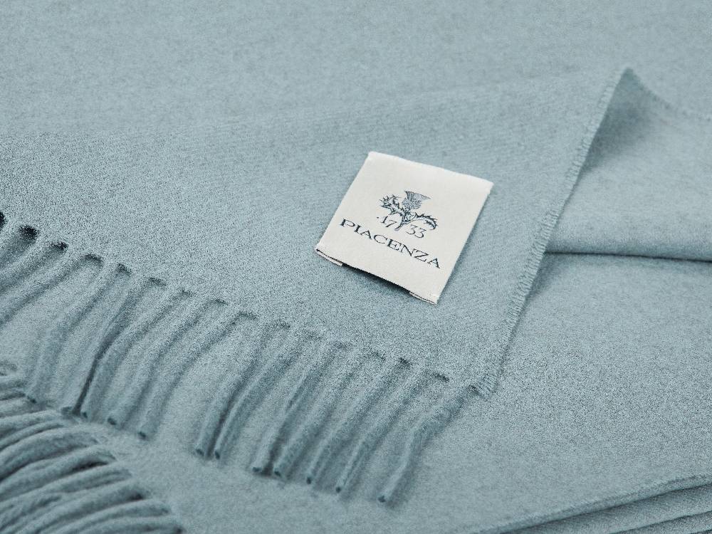 Piacenza 1733 Aeternum Plaid Cielo In Puro Cashmere