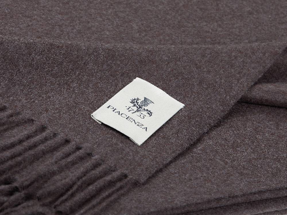 Piacenza 1733 Aeternum Plaid Grigio In Puro Cashmere