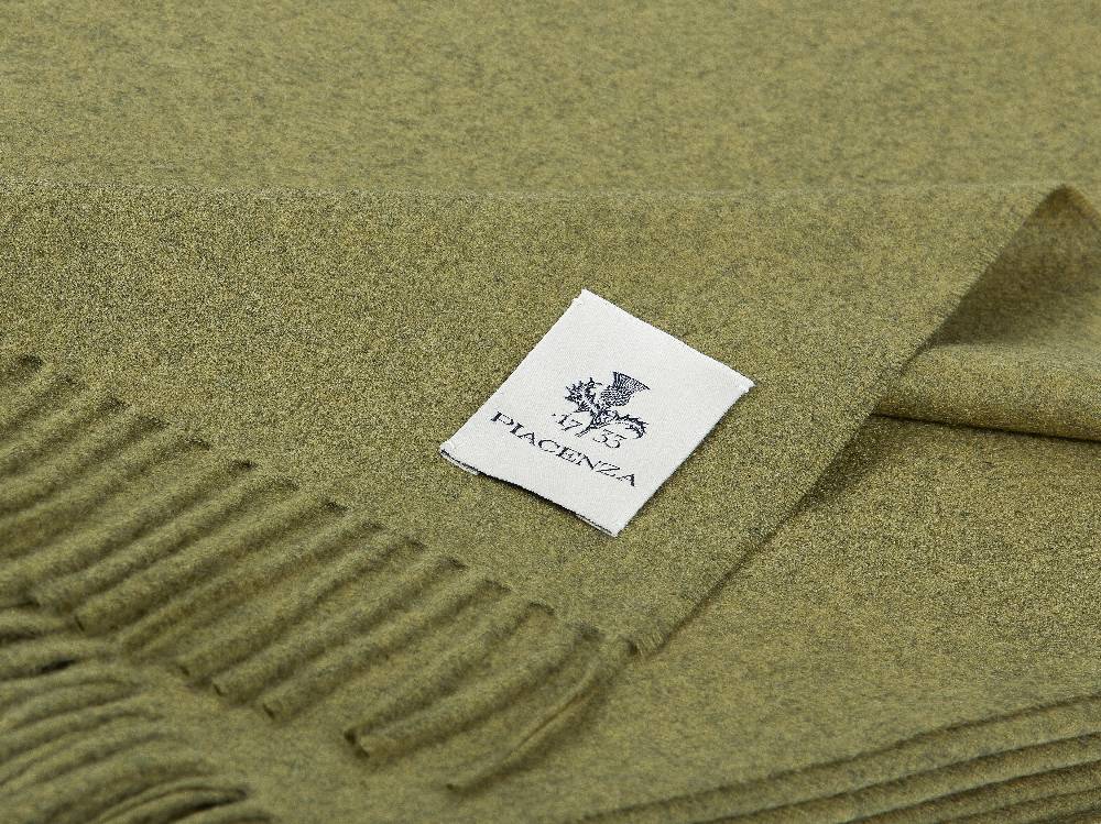Piacenza 1733 Aeternum Plaid Verde Chiaro In Puro Cashmere