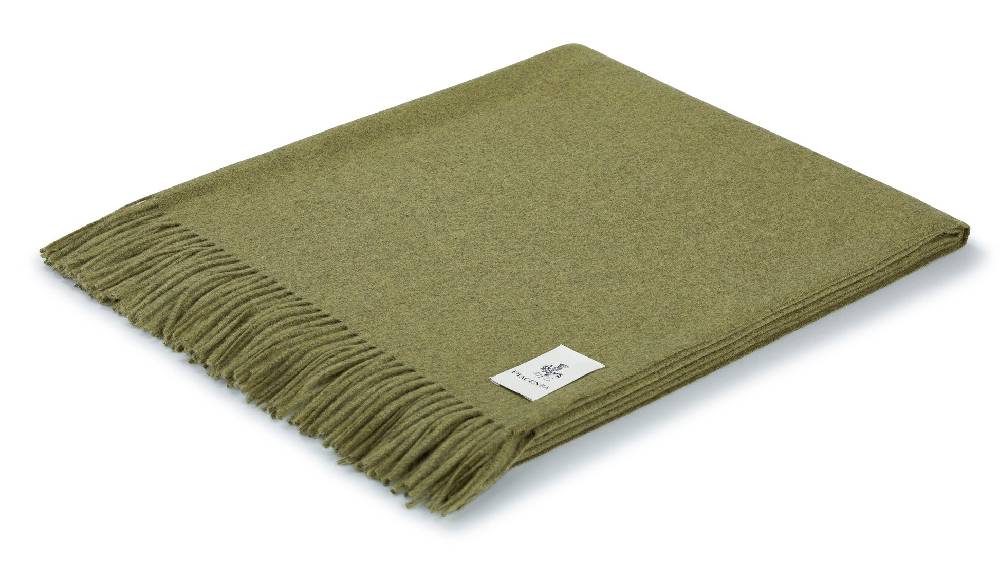 Piacenza 1733 Aeternum Plaid verde chiaro in puro Cashmere