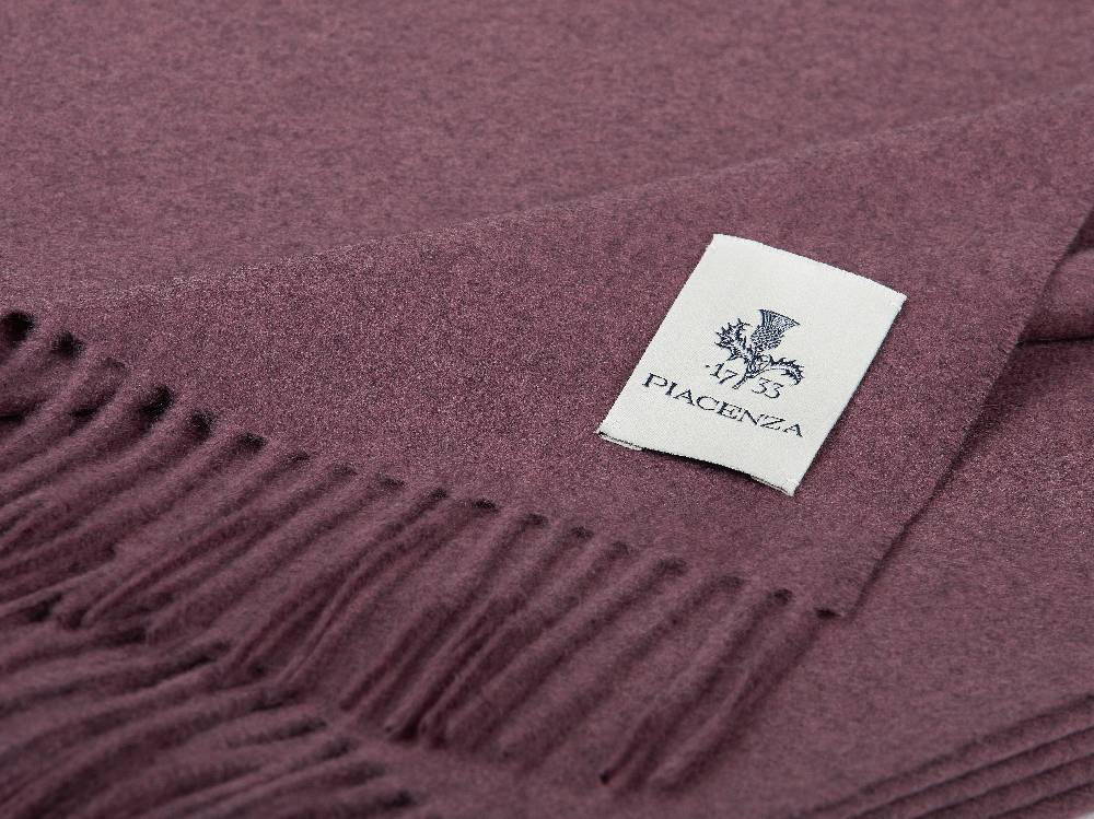 Piacenza 1733 Aeternum Plaid Vinaccia In Puro Cashmere