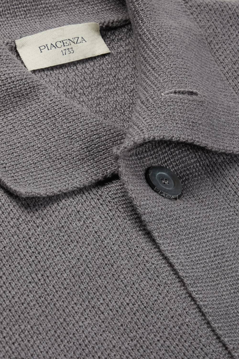 Piacenza 1733 Cardigan/Camicia Con Bottoni Grigio Scuro