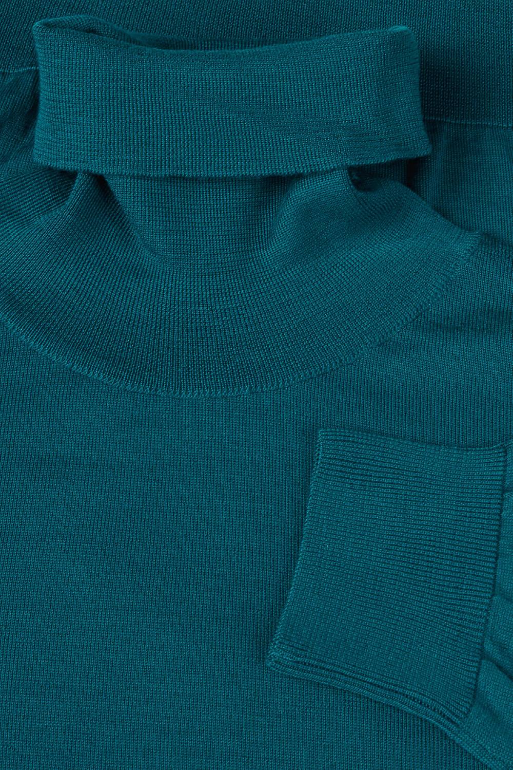 Piacenza 1733 Dolcevita Lana Merino Super Fine Petrolio