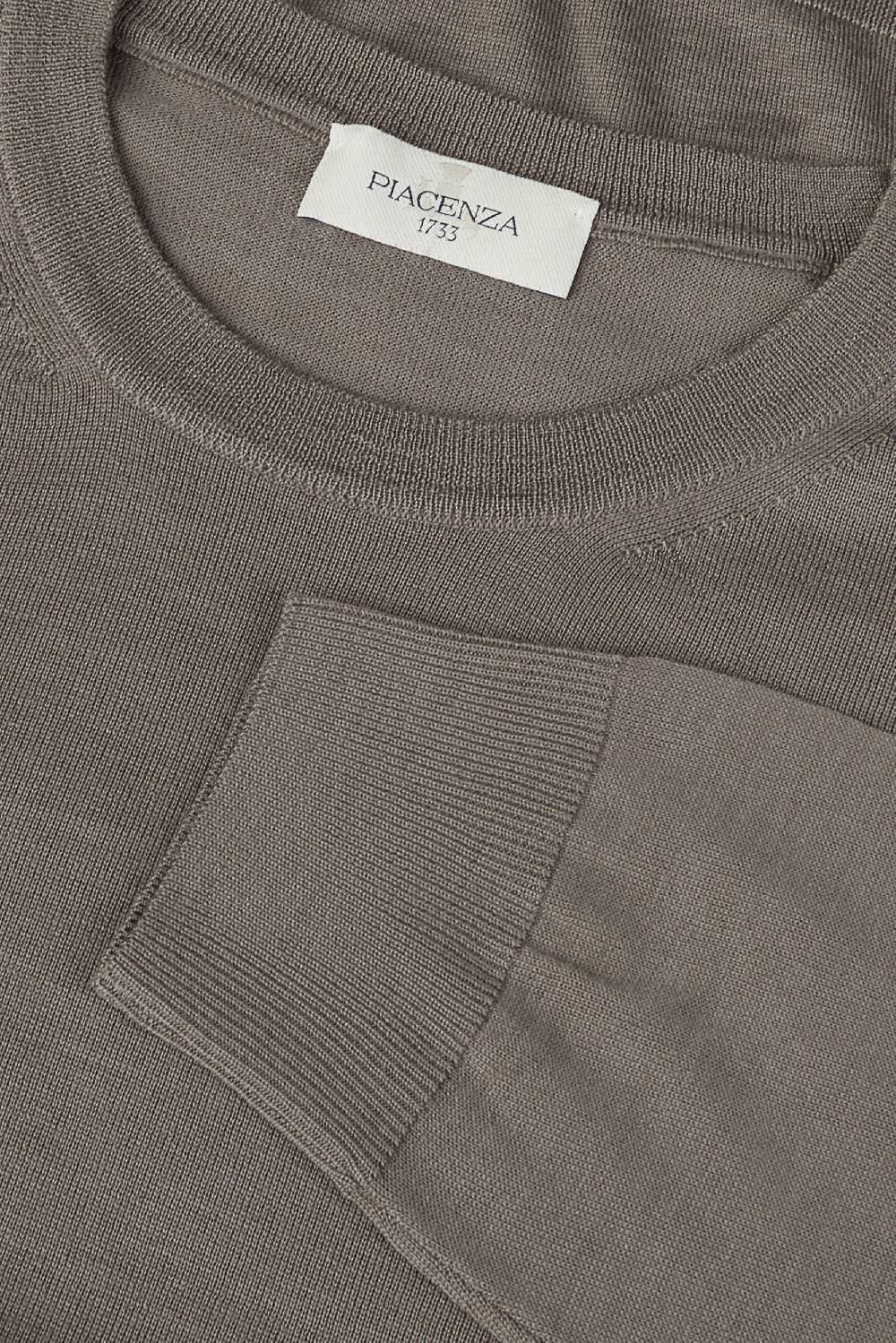 Piacenza 1733 Girocollo Lana Merino Super Fine Nocciola