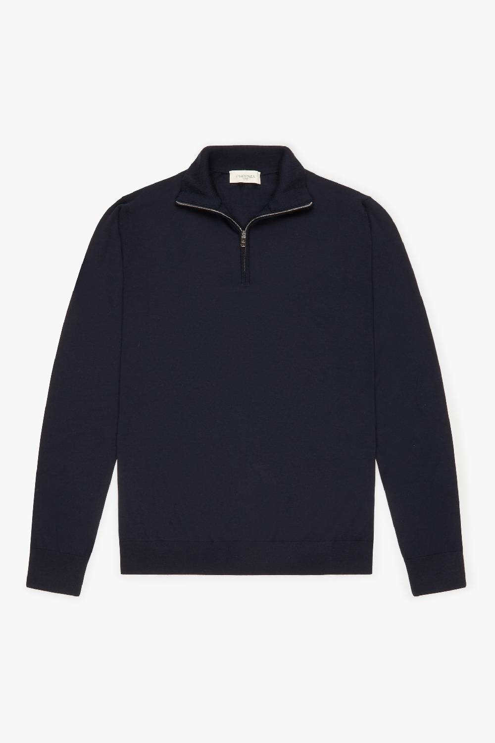 Piacenza 1733 Lupetto Zip lana merino super fine blu