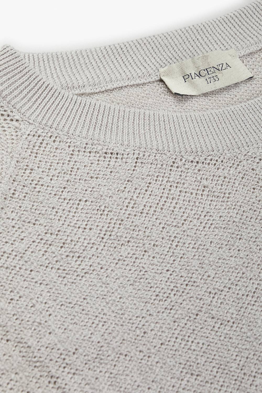 Piacenza 1733 Maglia Maniche Lunghe Terrycloth Grigio Chiaro