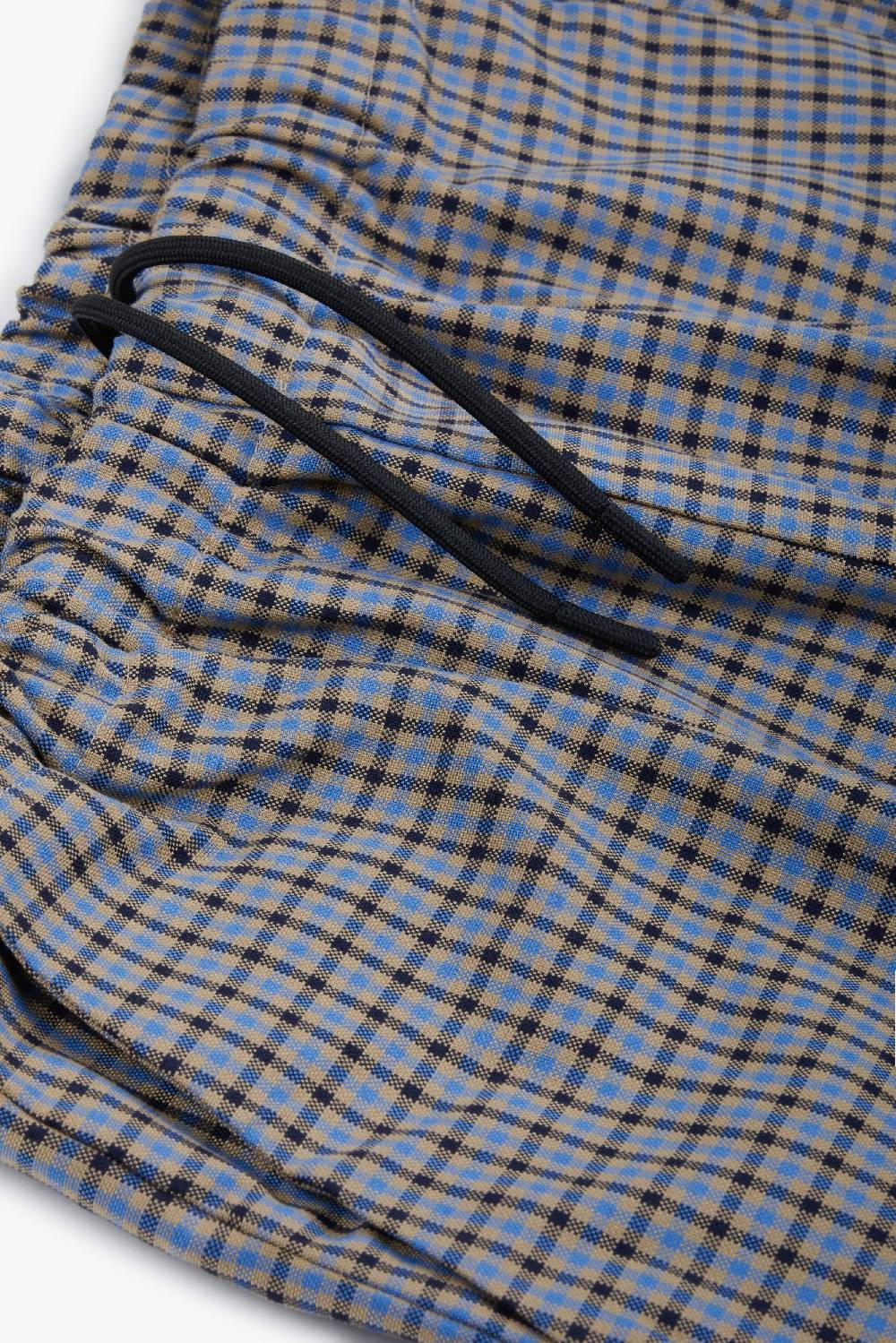 Piacenza 1733 Pantalone Micro Check Azzurro E Marrone