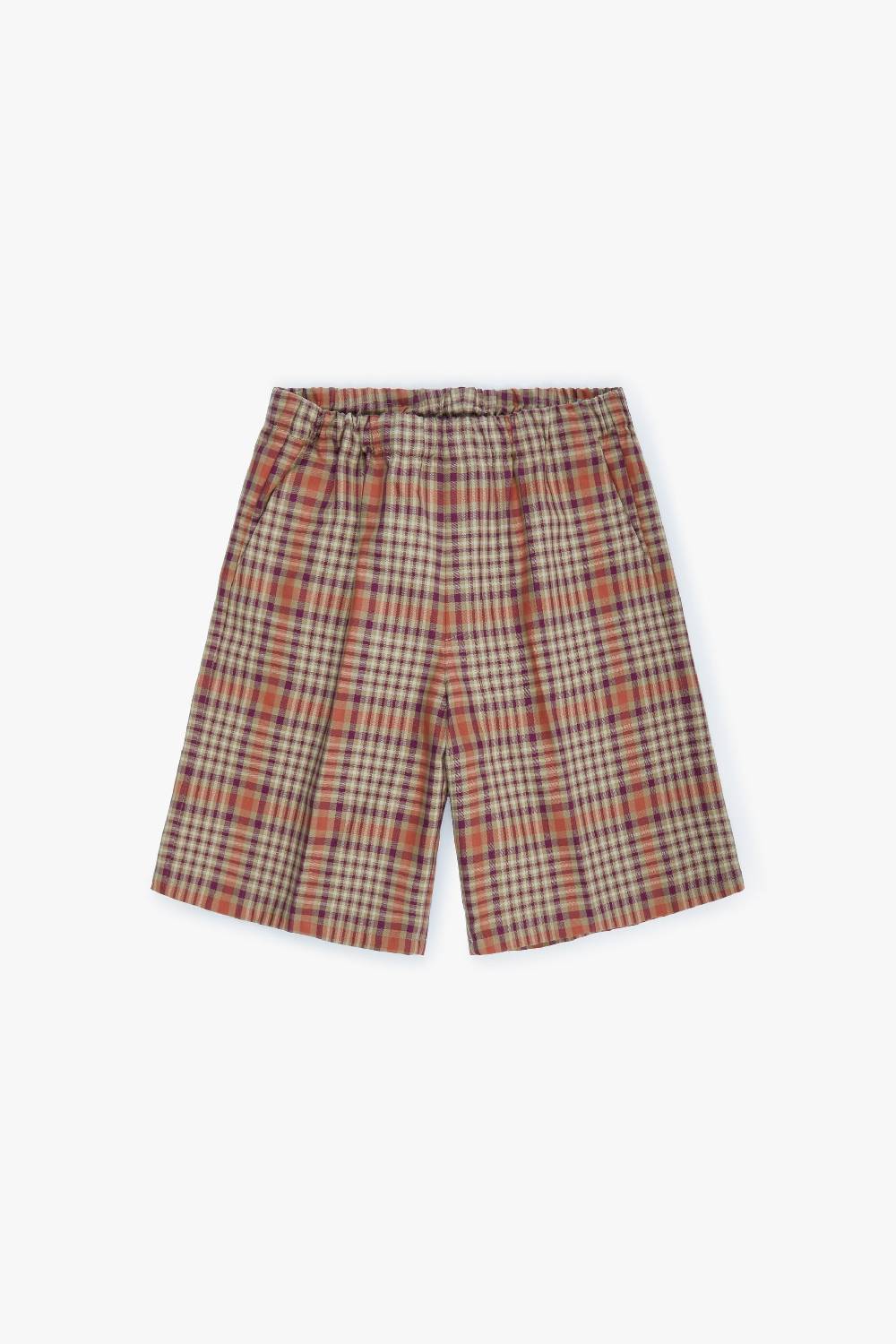 Piacenza 1733 Bermuda plain arancione e viola