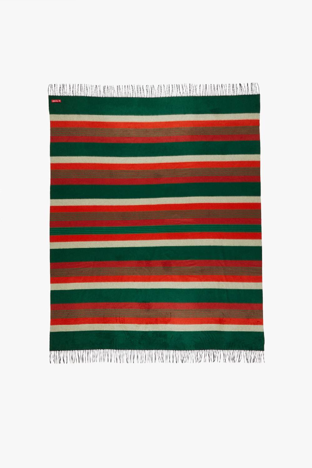 Piacenza 1733 BILBO Plaid a righe Verde Rosse