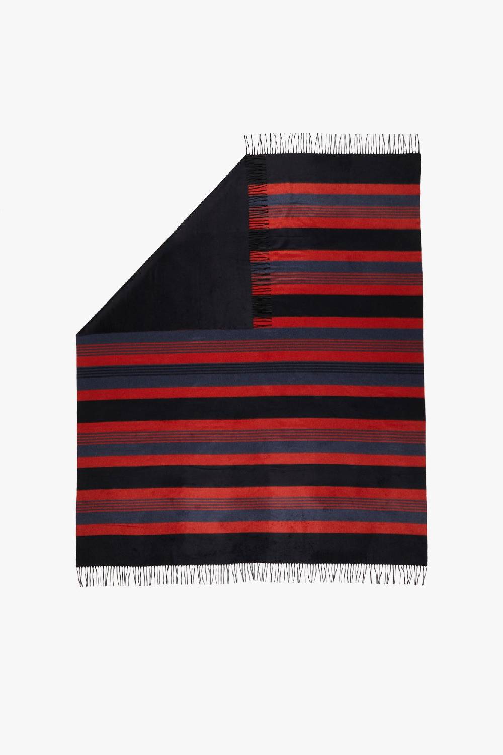 Piacenza 1733 BILBO Plaid Righe Blu E Rosso