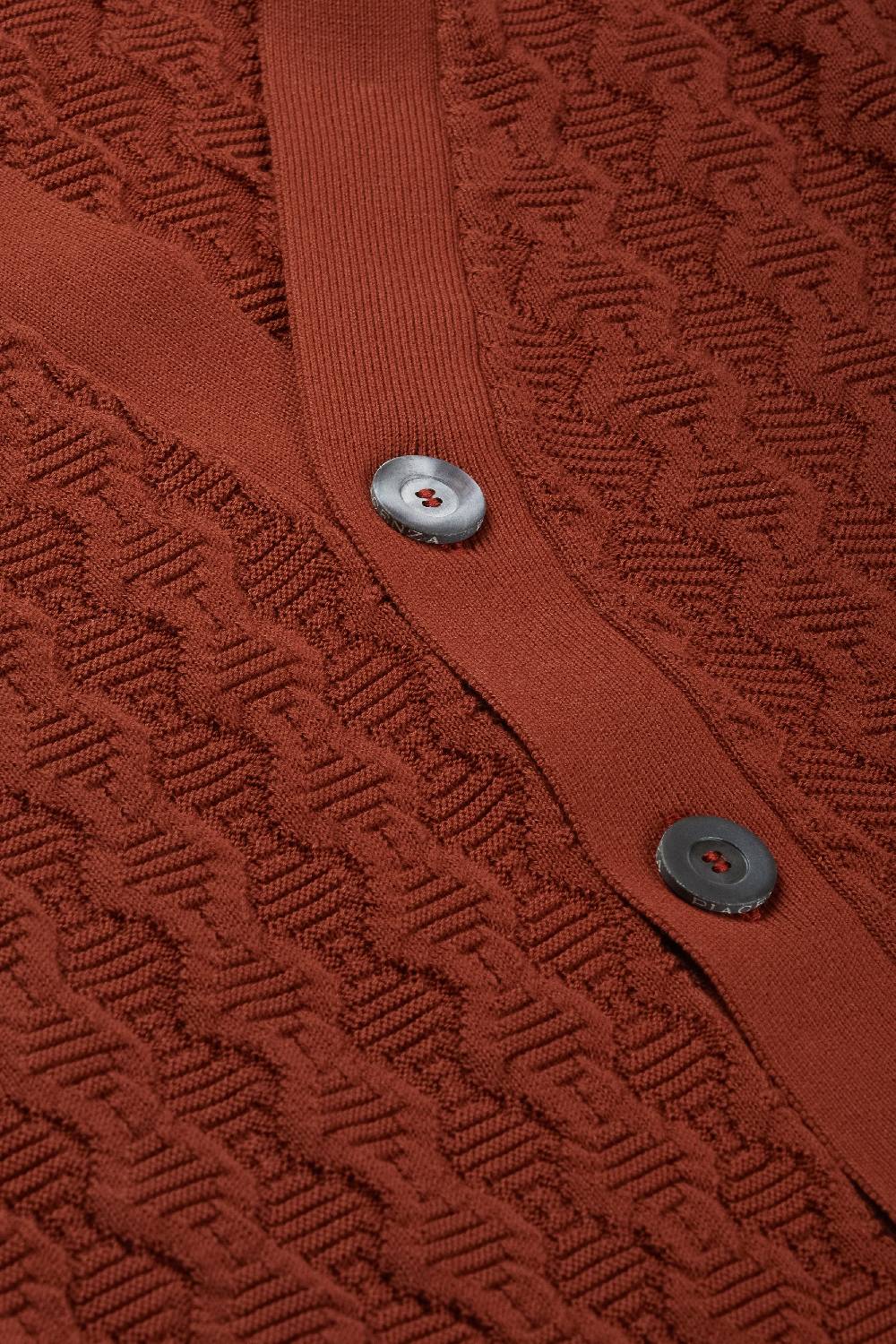 Piacenza 1733 Cardigan Con Bottoni Bruciato