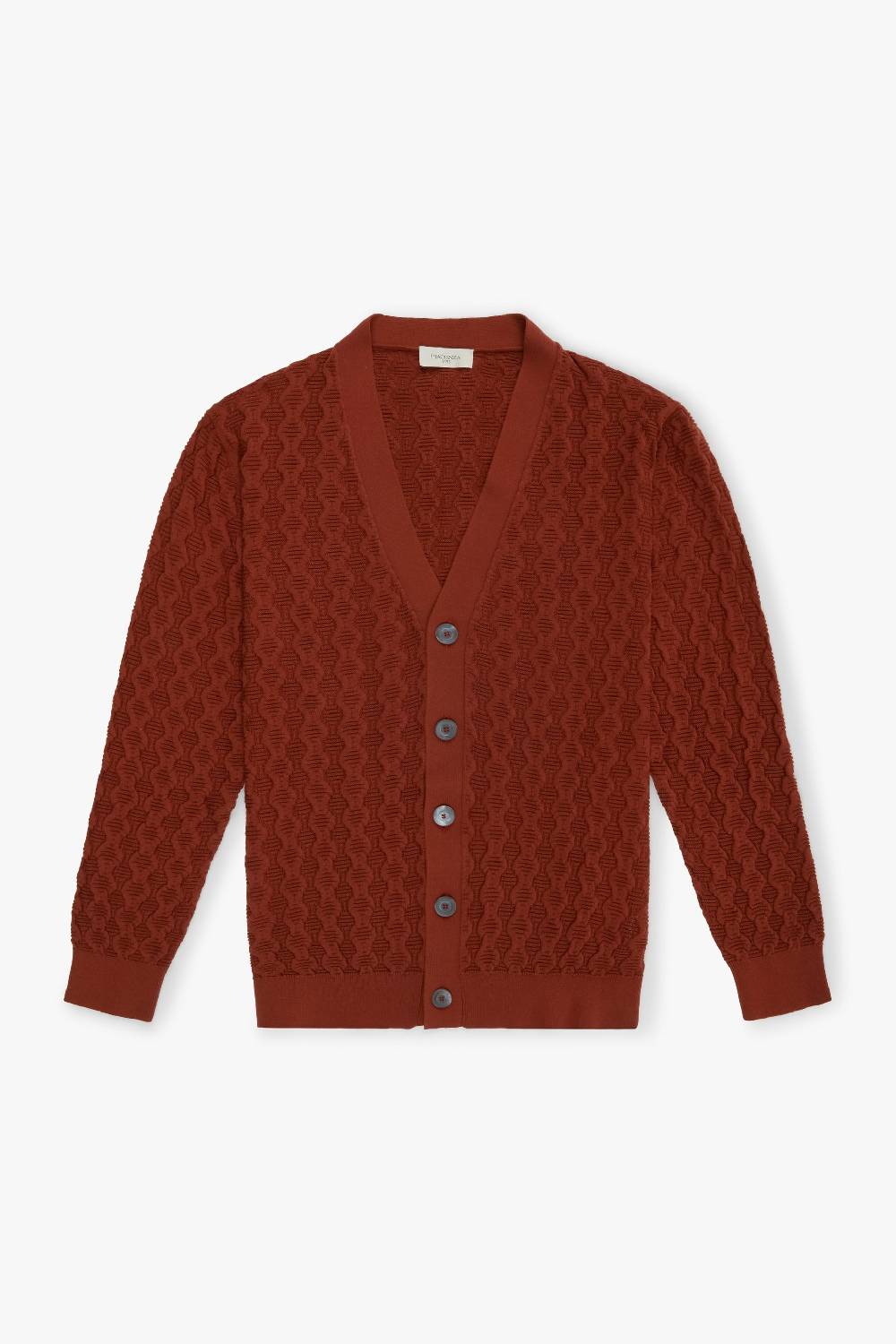 Piacenza 1733 Cardigan con bottoni bruciato
