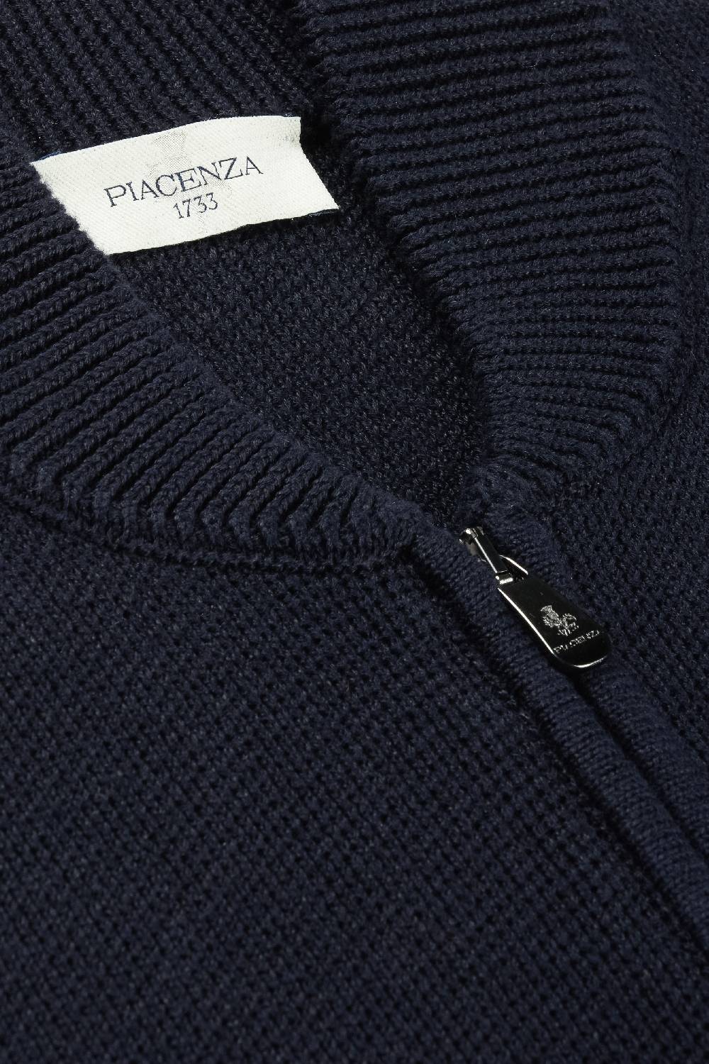 Piacenza 1733 Cardigan Full Zip Blu