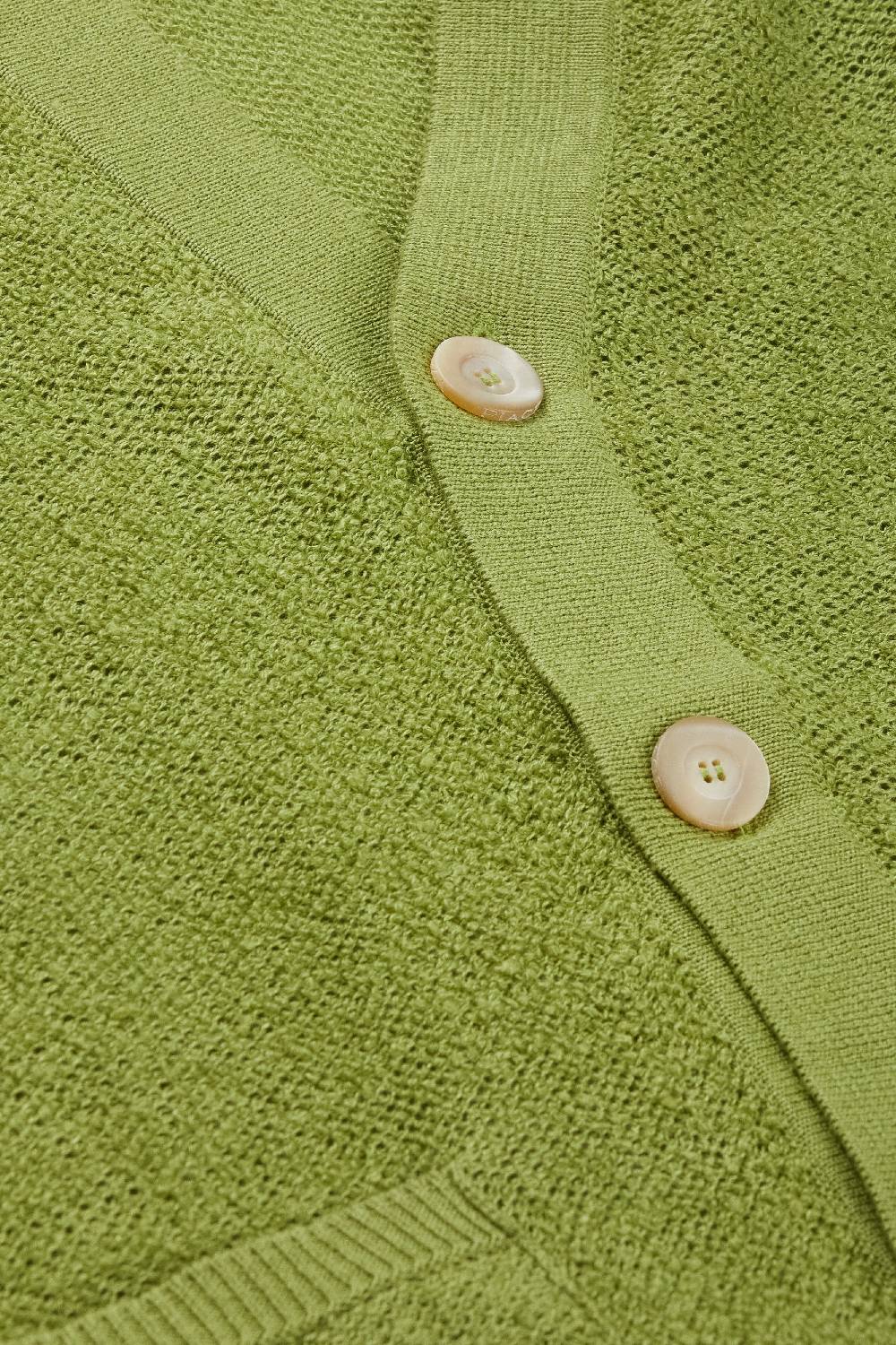 Piacenza 1733 Cardigan Terrycloth Verde Chiaro
