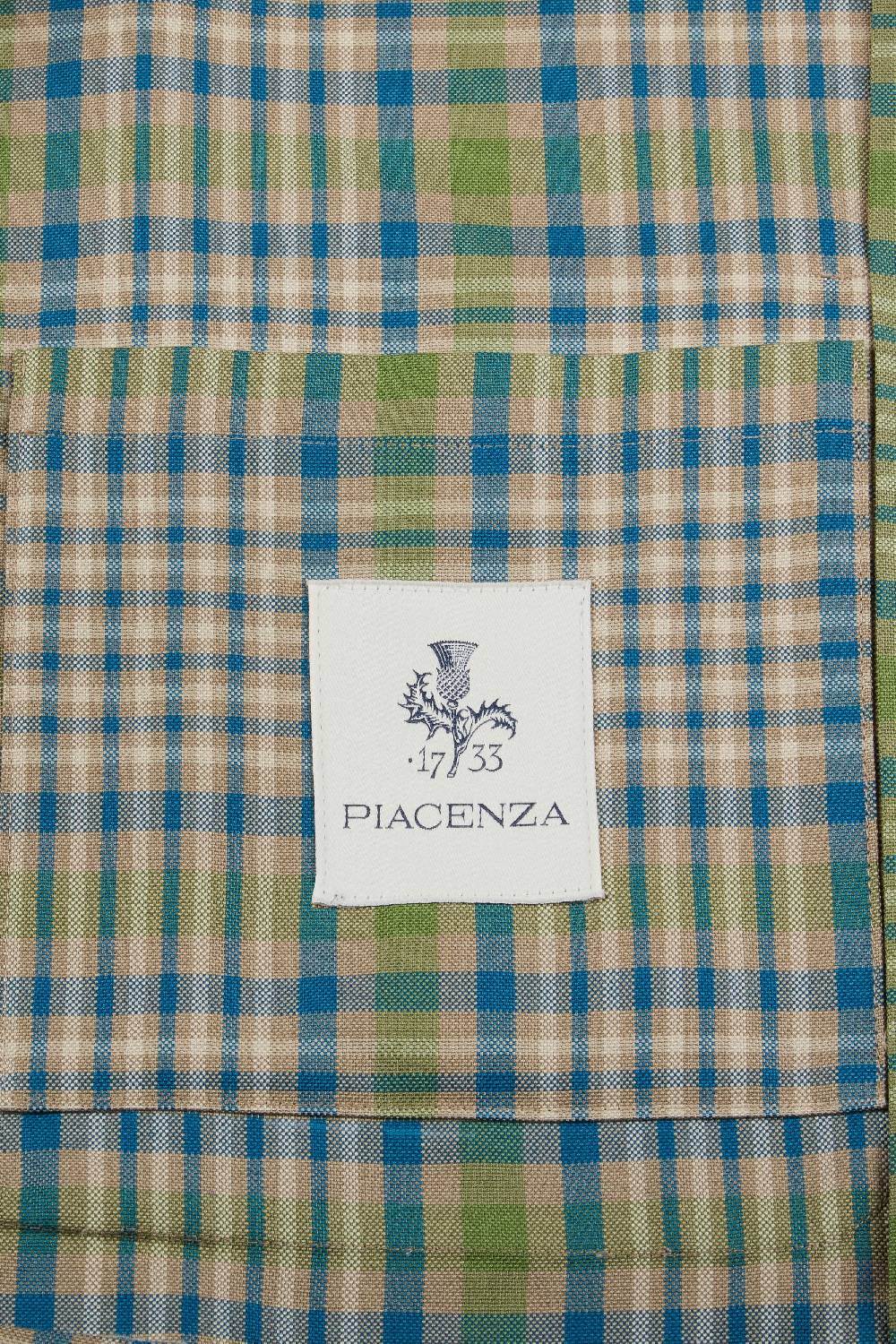 Piacenza 1733 Giacca Plain Azzurro E Verde