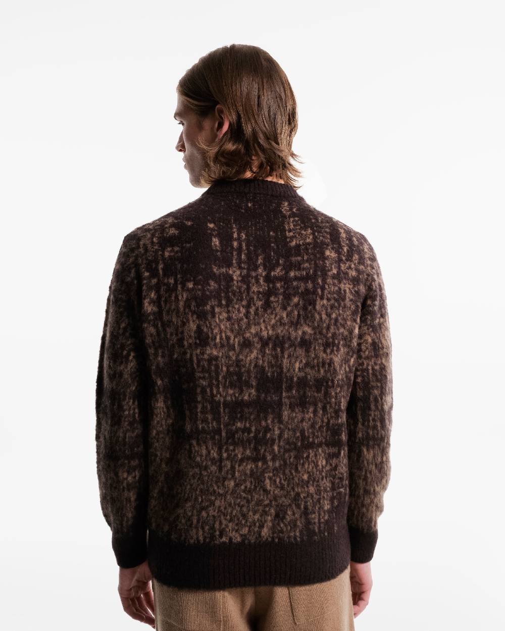 Piacenza 1733 Girocollo Marrone Fantasia