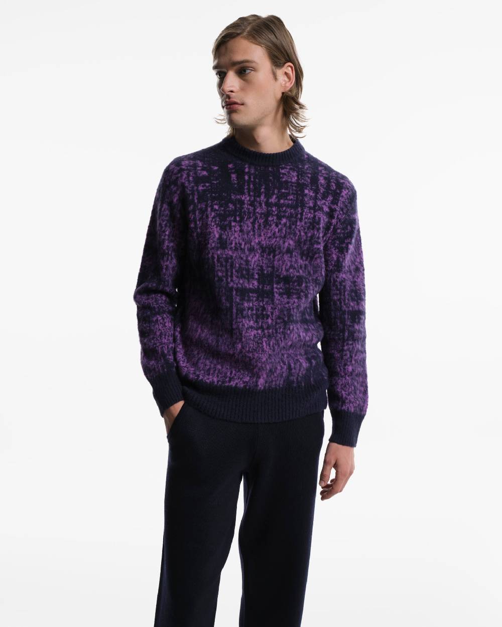 Piacenza 1733 Girocollo viola fantasia