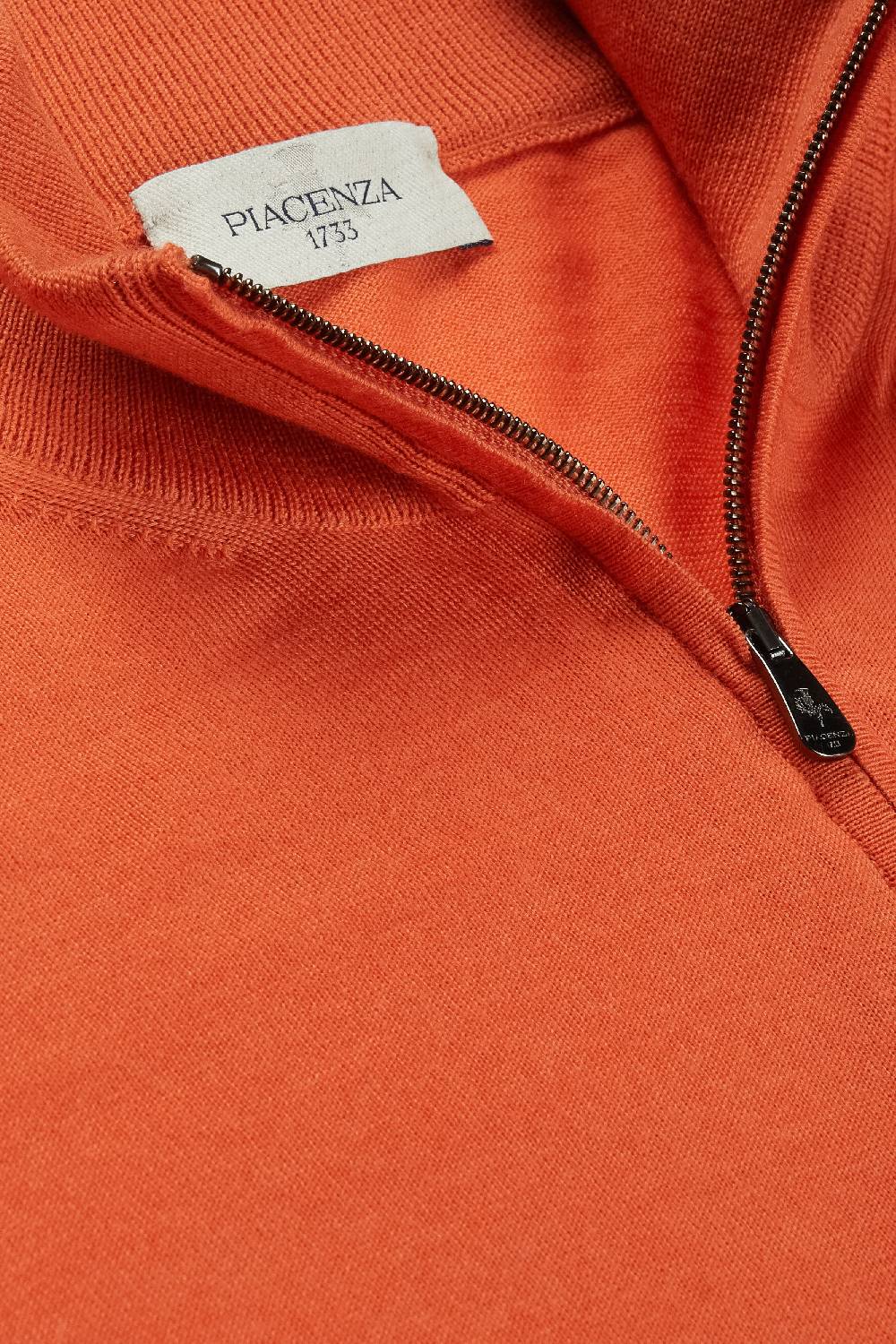 Piacenza 1733 Lupetto Zip Arancione