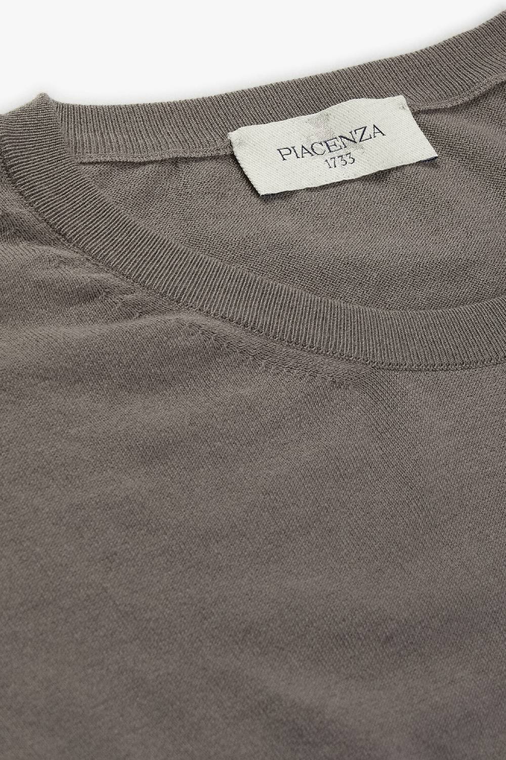 Piacenza 1733 Maglia Maniche Corte Grigio Scuro