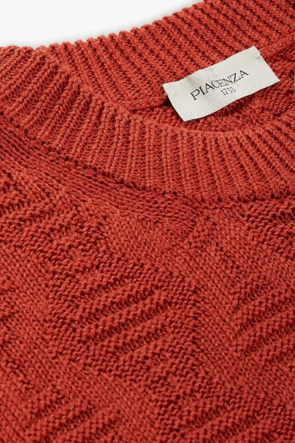 Piacenza 1733 Maglione Maxi Diamond Links Bruciato