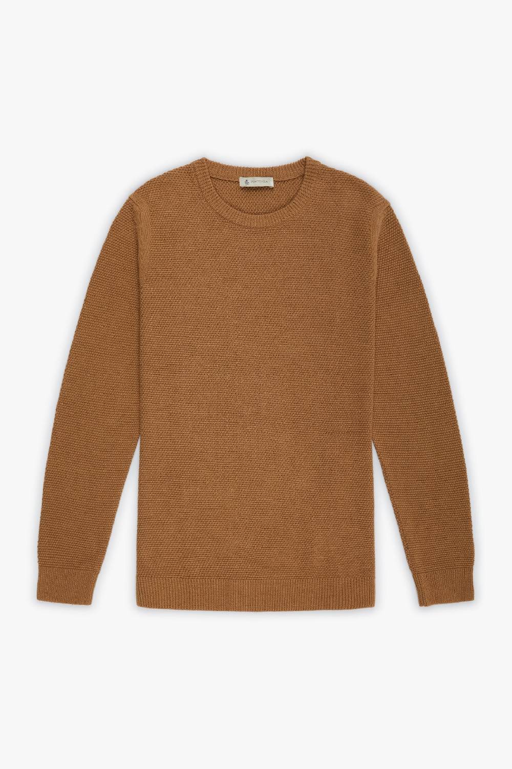 Piacenza 1733 Maglione rice stitch nocciola