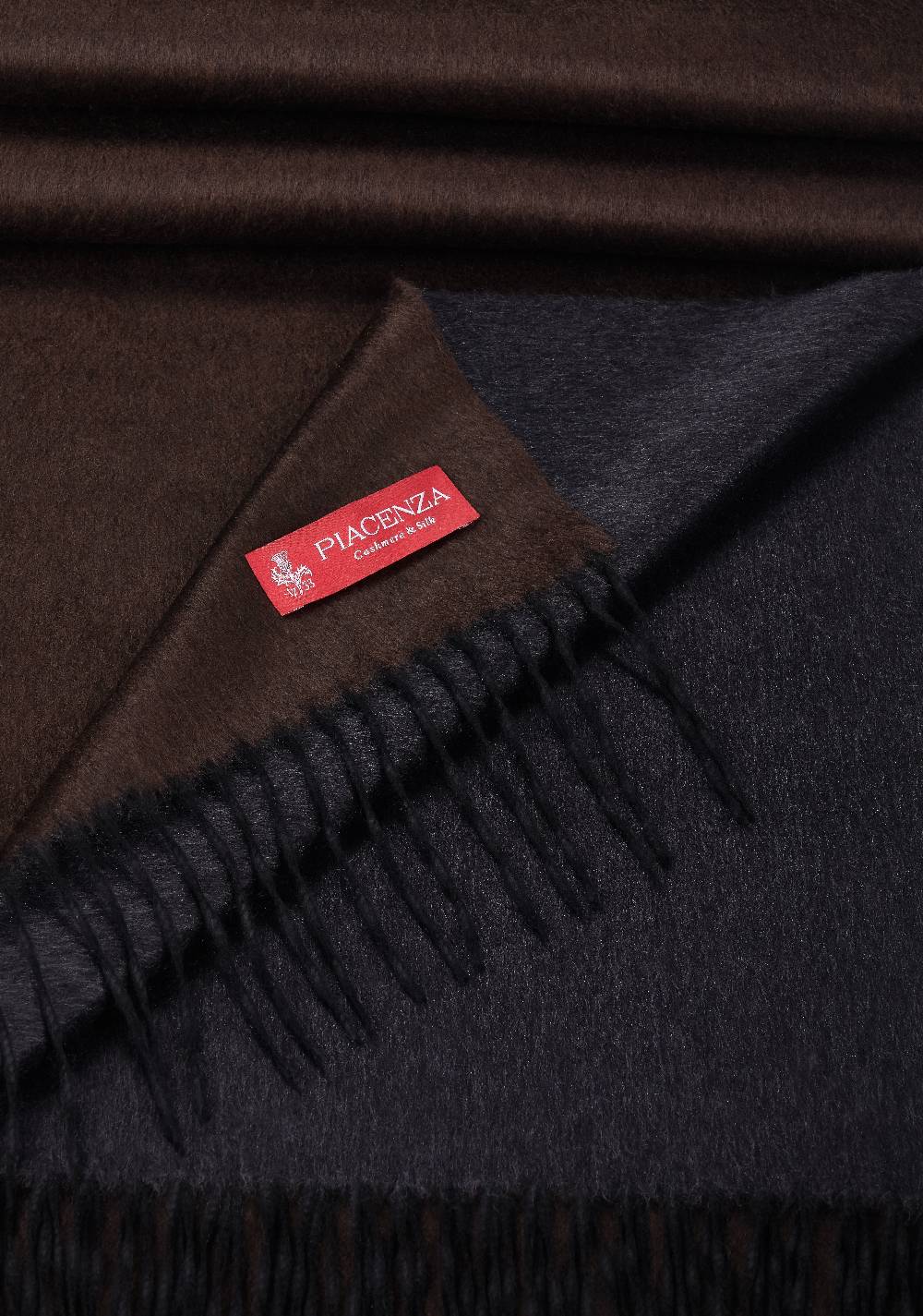 Piacenza 1733 MIRROR Plaid Double Blu Foresta