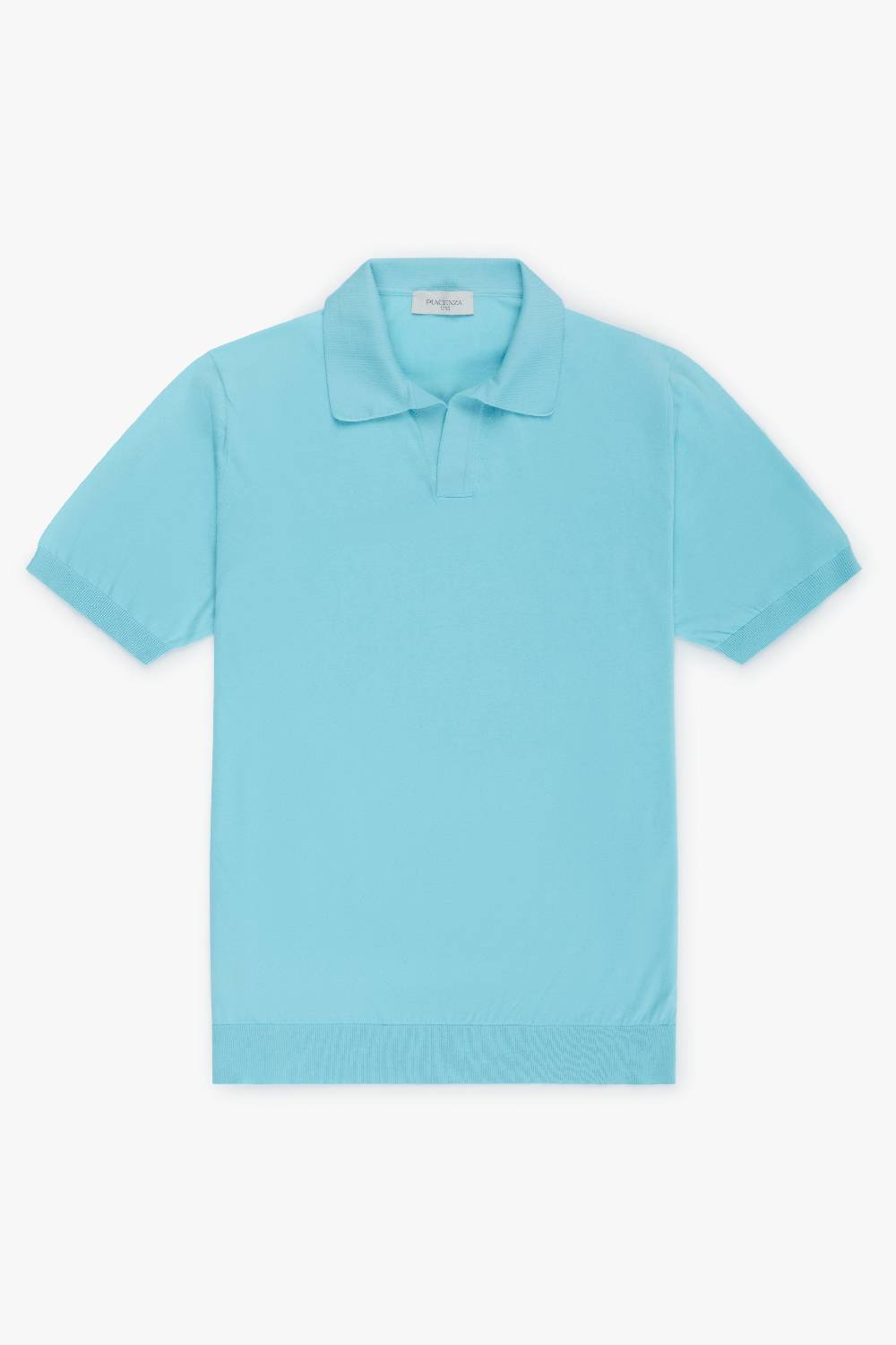 Piacenza 1733 Polo azzurra maniche corte