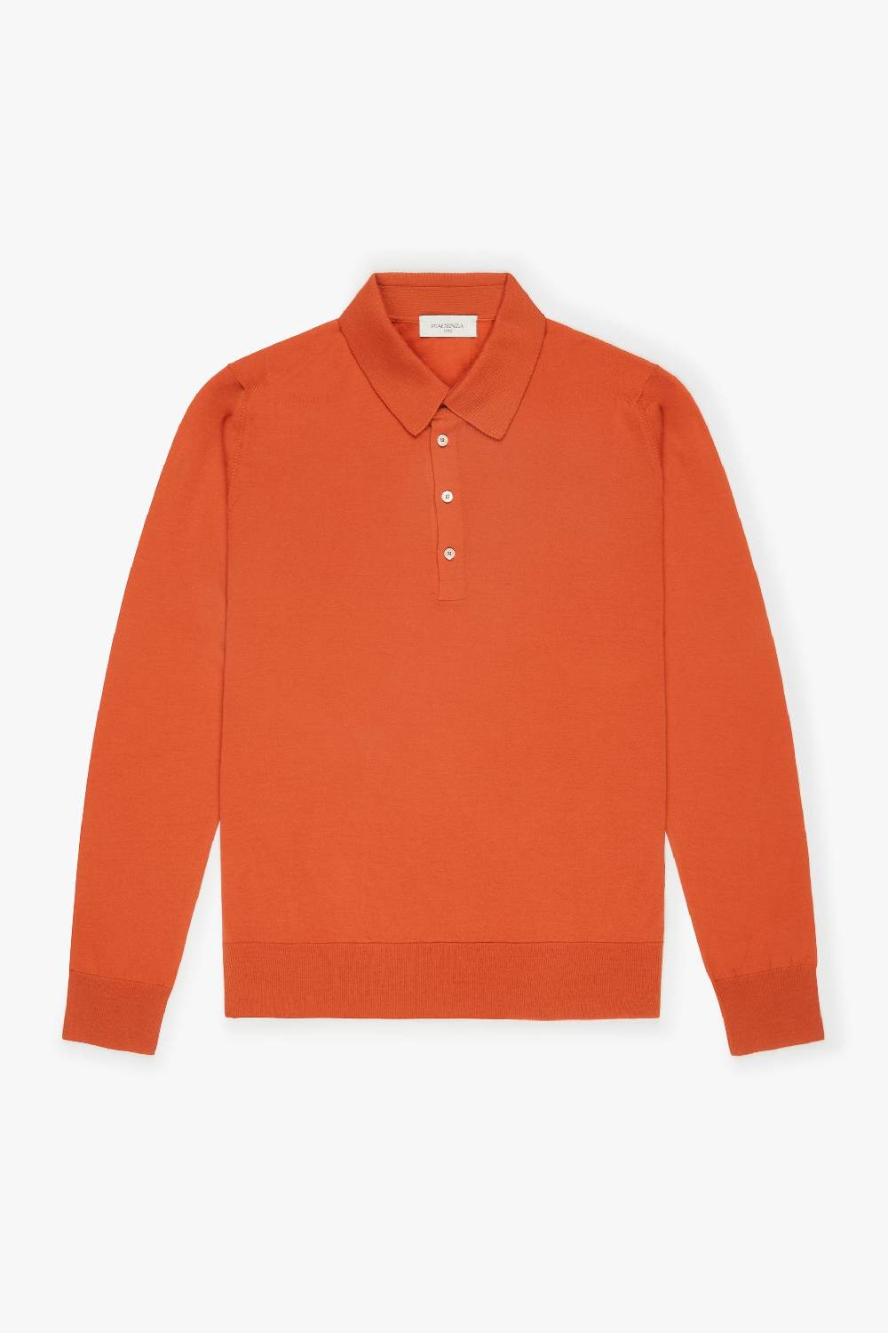 Piacenza 1733 Polo lana merino super fine arancio