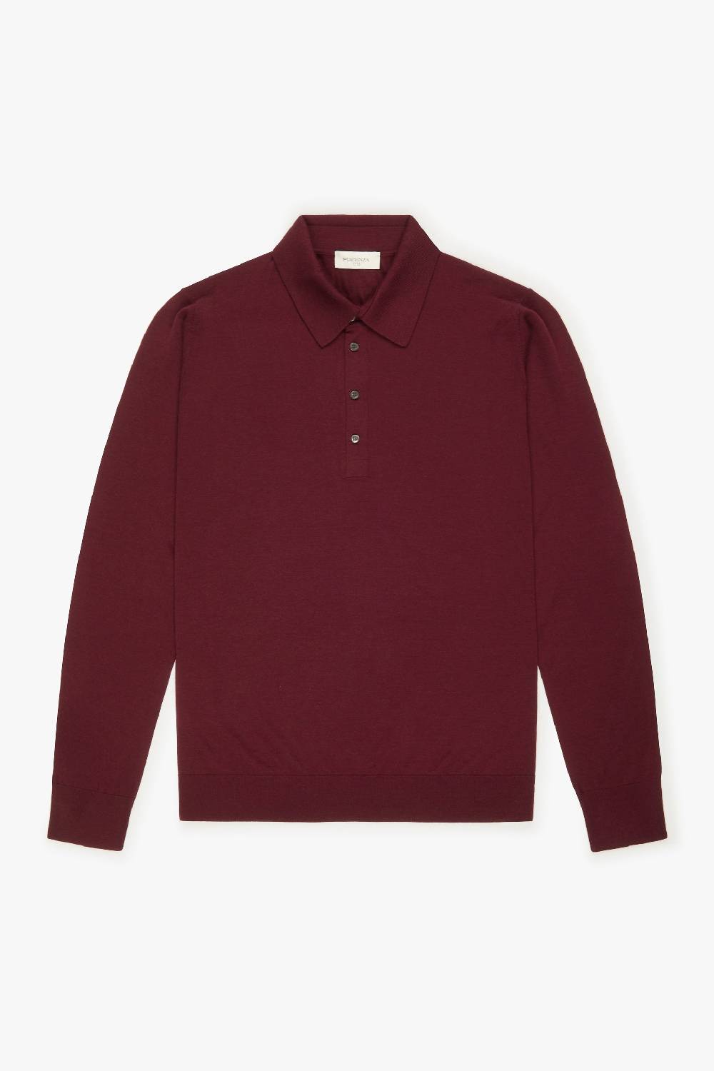 Piacenza 1733 Polo lana merino super fine bordeaux