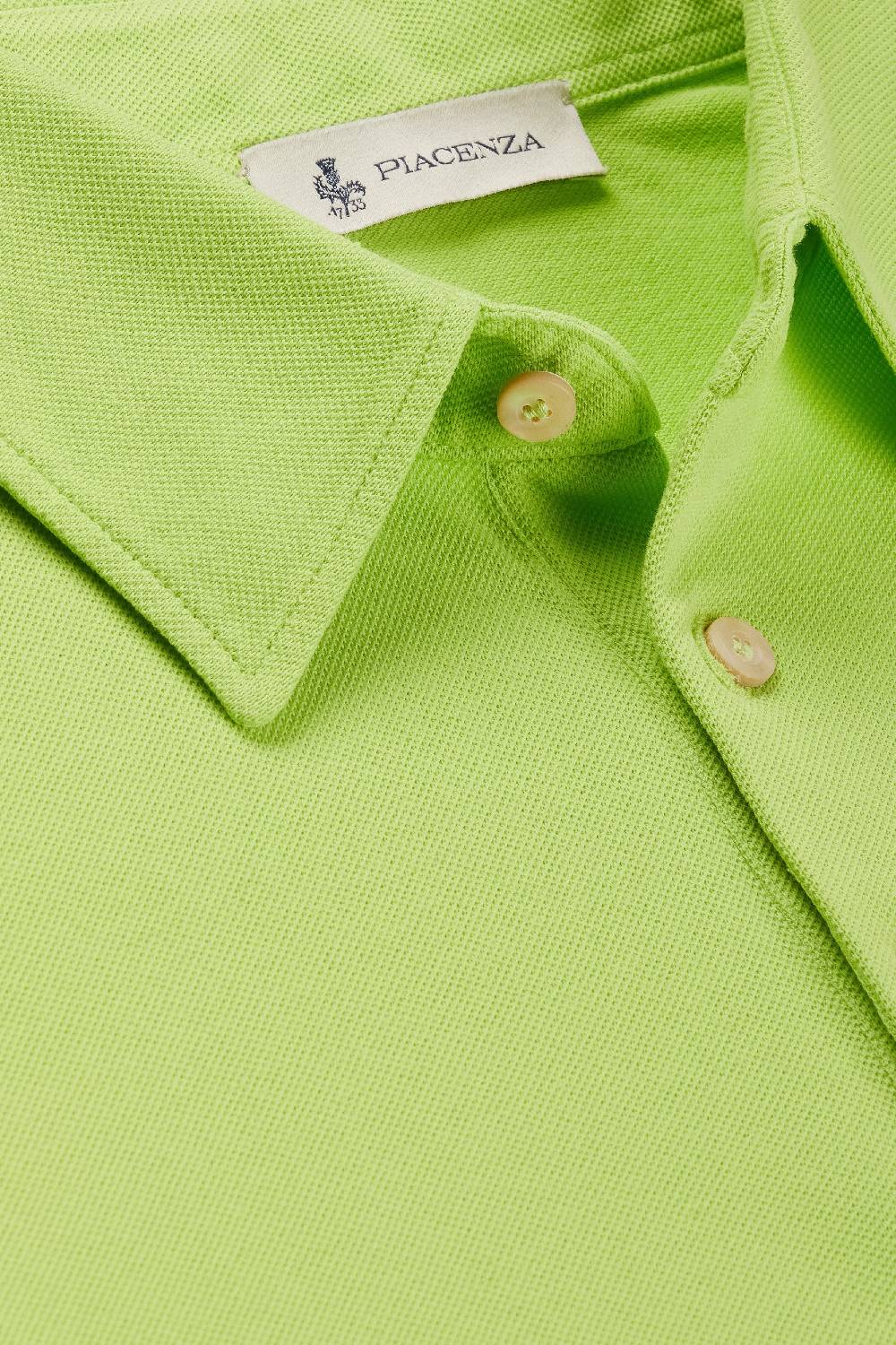 Piacenza 1733 Polo Maniche Corte Jersey Verde Fluo