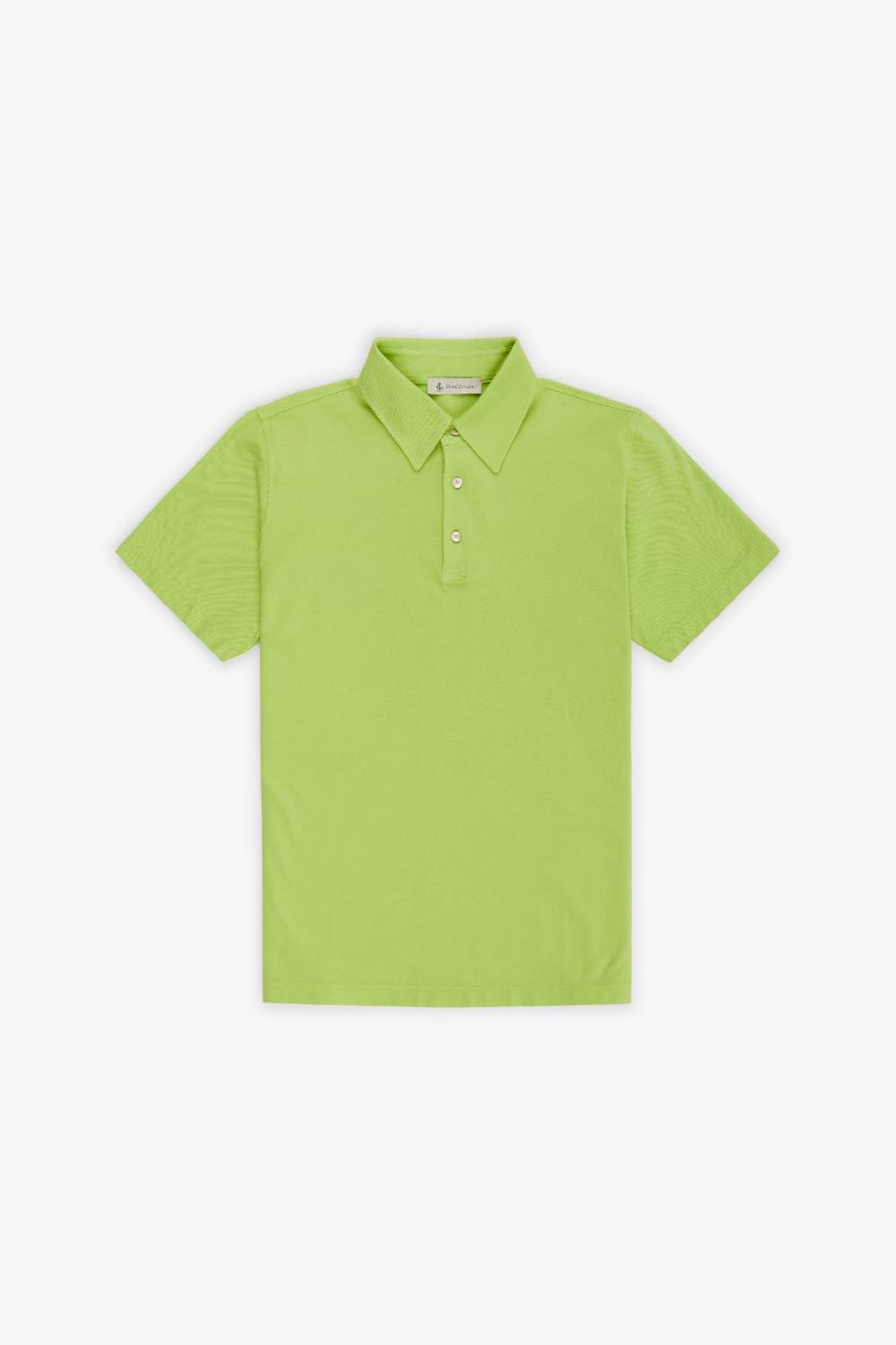 Piacenza 1733 Polo maniche corte jersey verde fluo