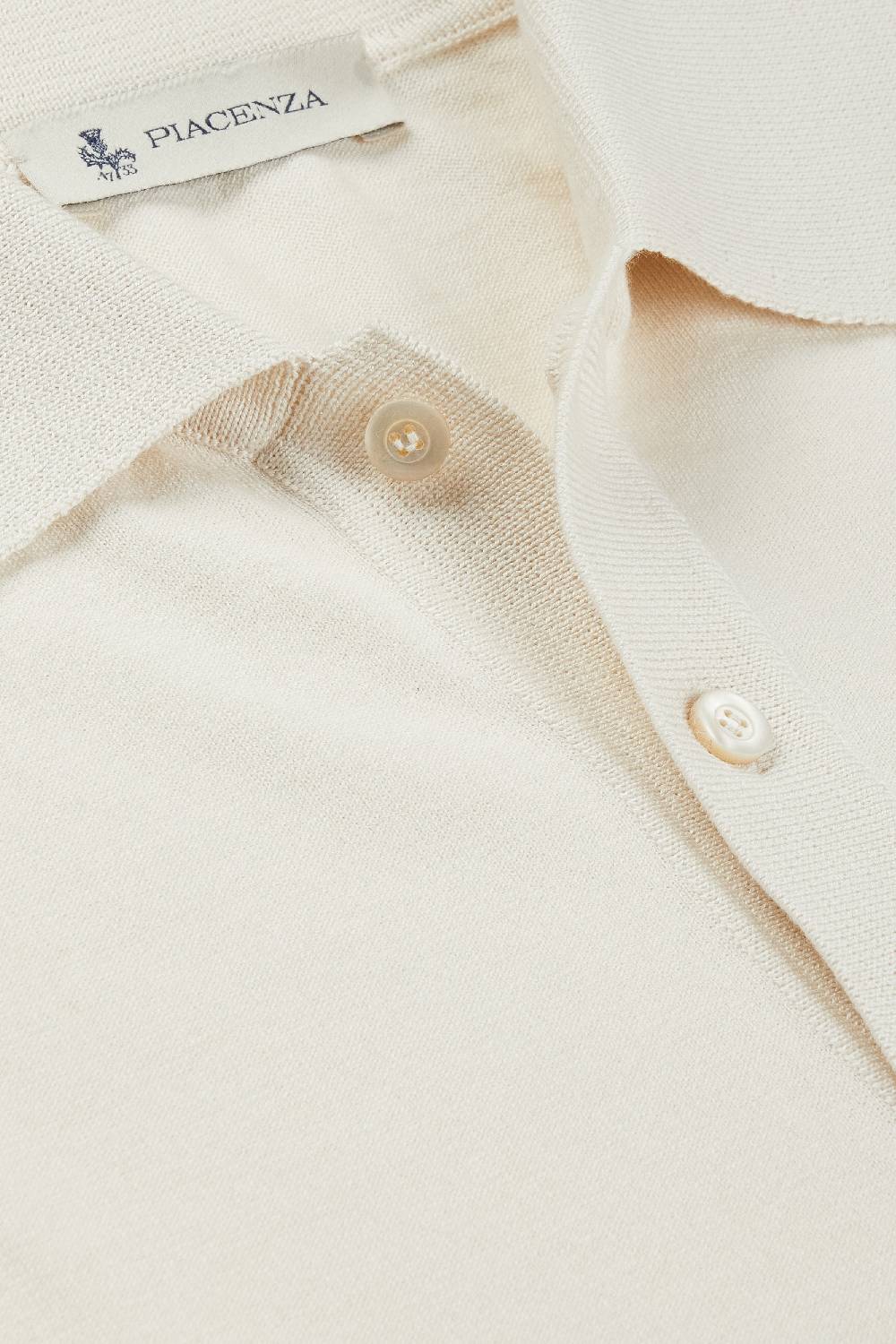 Piacenza 1733 Polo Maniche Corte Panna