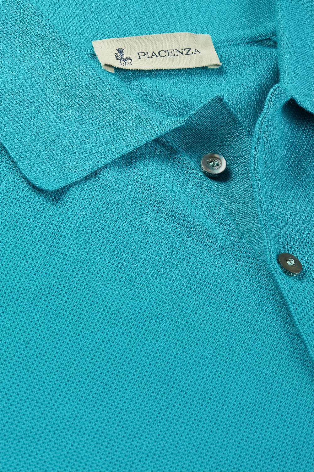 Piacenza 1733 Polo Maniche Lunghe Micro Mesh Verde