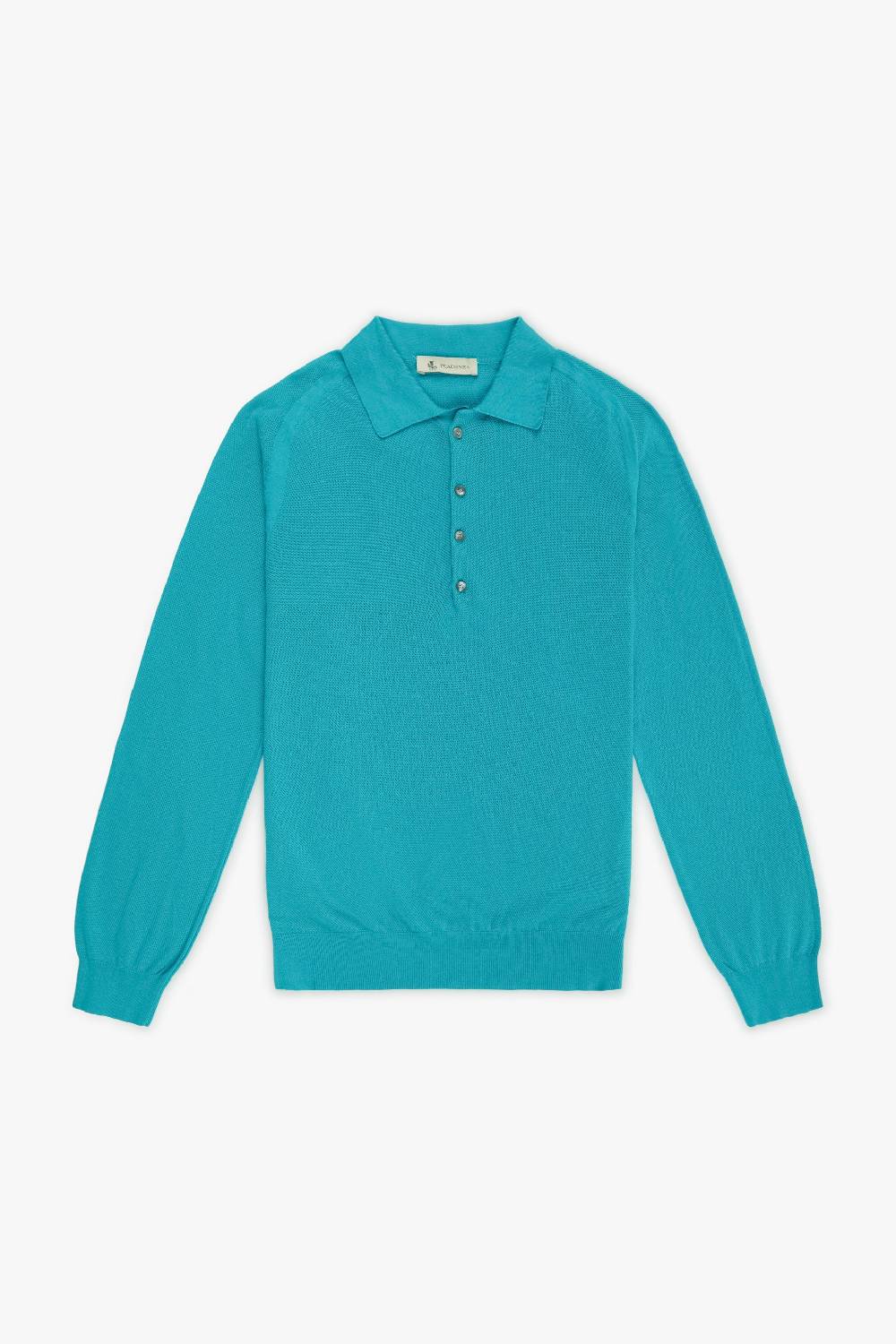 Piacenza 1733 Polo maniche lunghe micro mesh verde