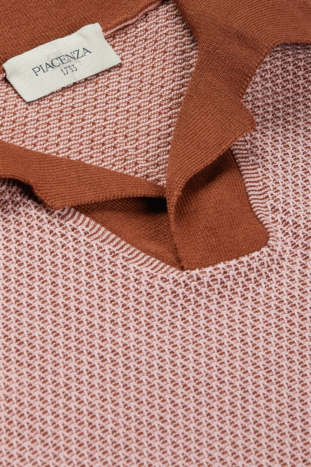 Piacenza 1733 Polo Two Tone Slip Rosa