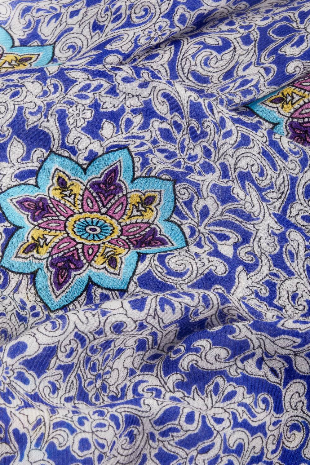 Piacenza 1733 Stola Astor Disegni Grecia Blu