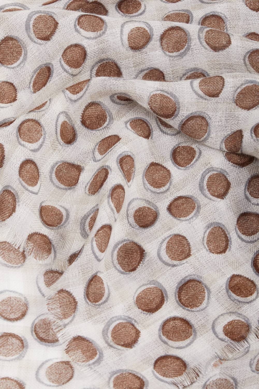 Piacenza 1733 Stola Gelso Disegni Nocciola