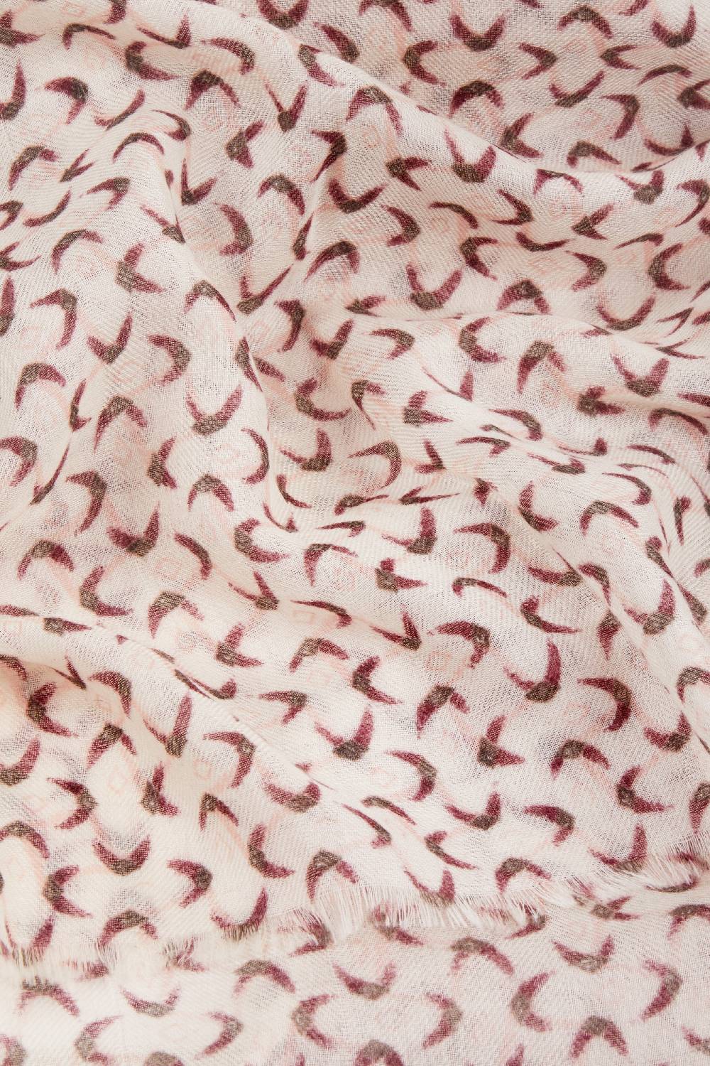 Piacenza 1733 Stola Naruba Disegni Rosa E Vinaccia