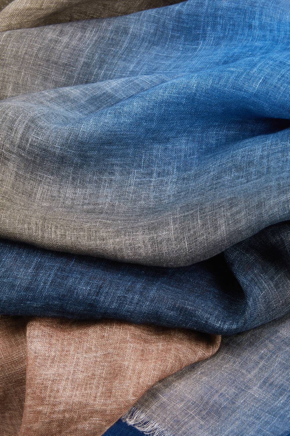 Piacenza 1733 Stola Sprinkle Nuances Blu E Bronzo