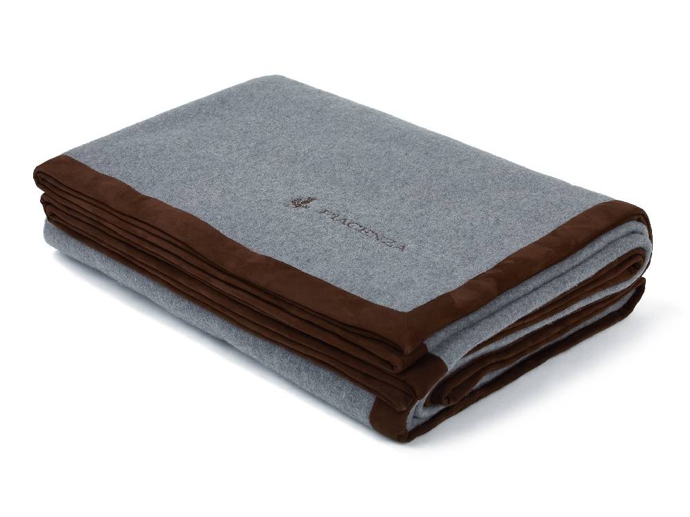 Piacenza 1733 Polluce - Coperta grigia bordata 4 lati