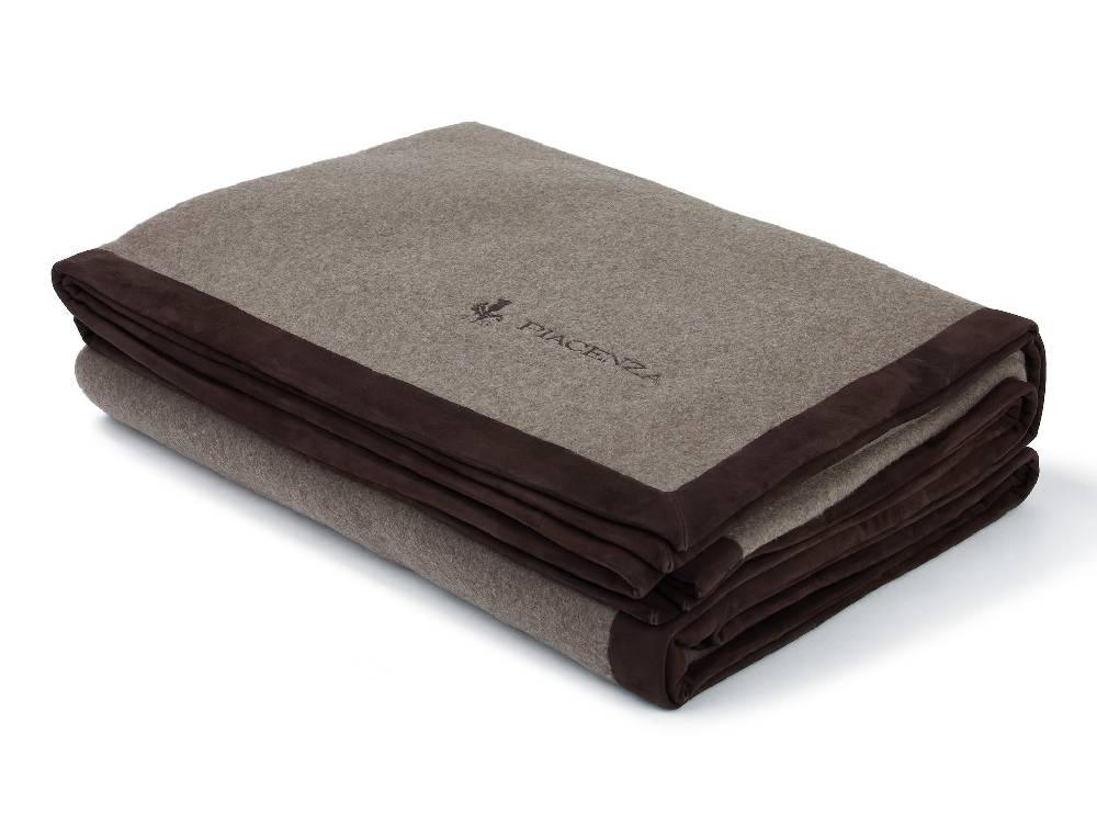 Piacenza 1733 Polluce - Coperta light brown bordata 4 lati