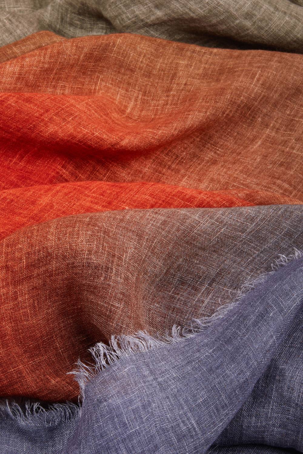 Piacenza 1733 Stola Sprinkle Nuances Viola E Mattone