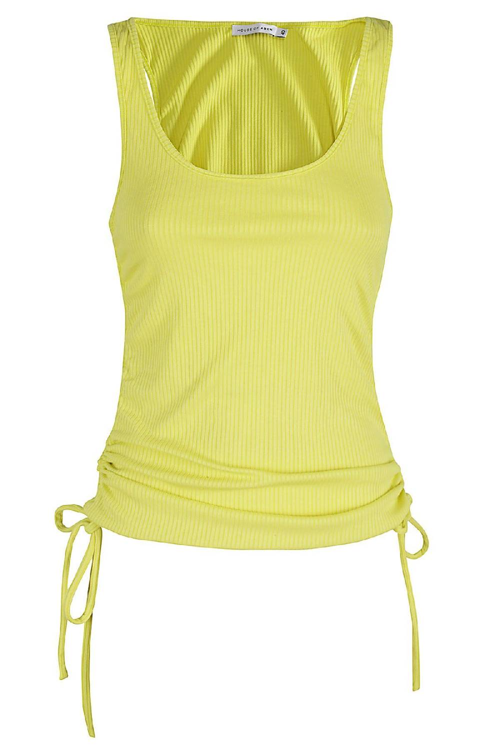 AMEN Top Tank Rib Giallo