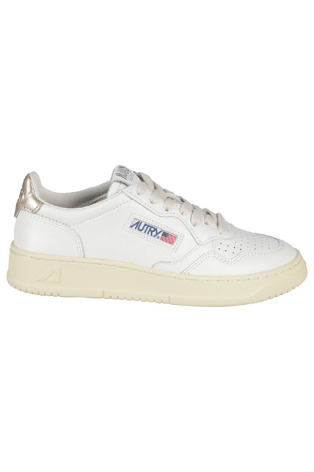 AUTRY Sneaker Medalist Low Women White Gold