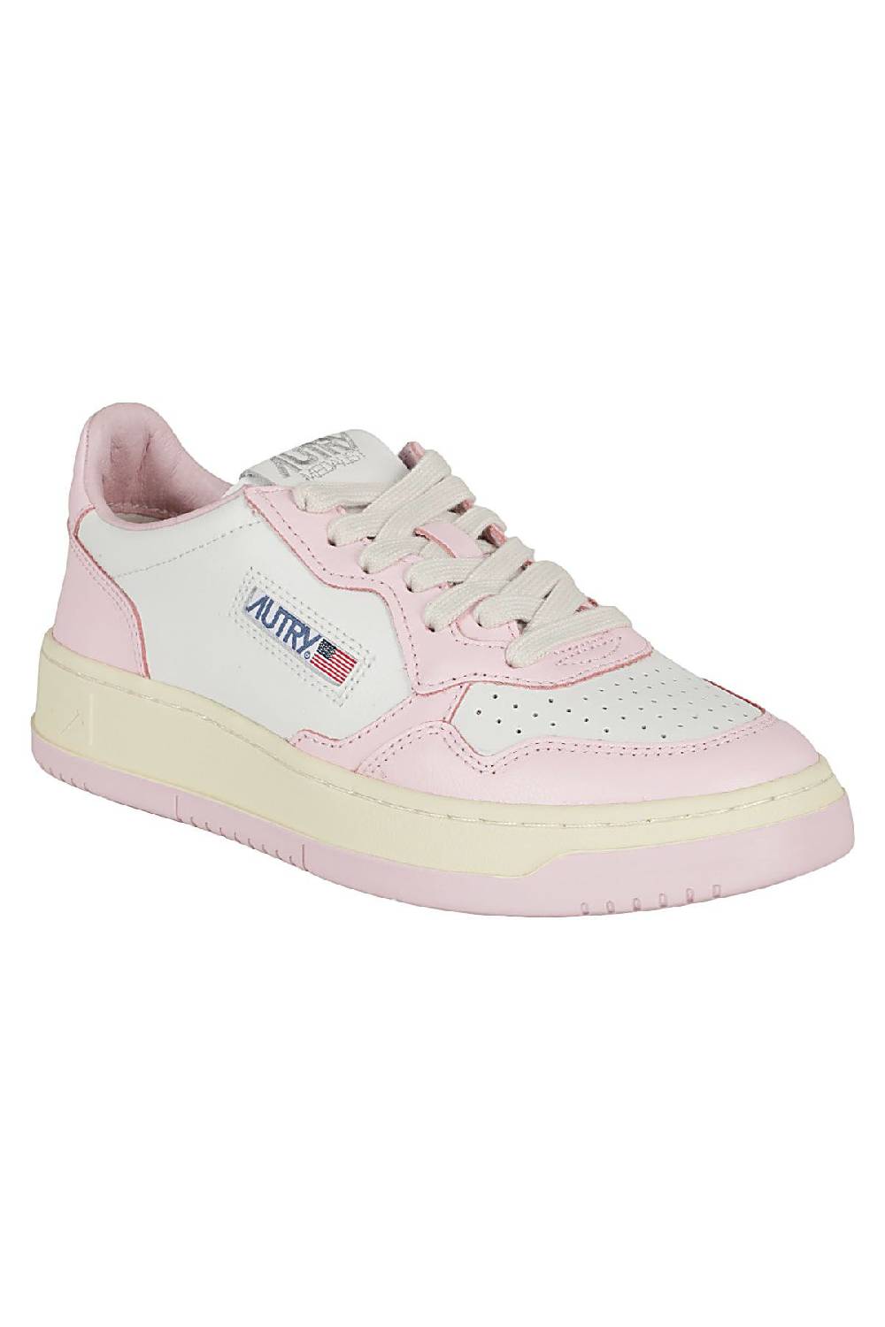 AUTRY Sneakers Medalist Low Bianco E Rosa